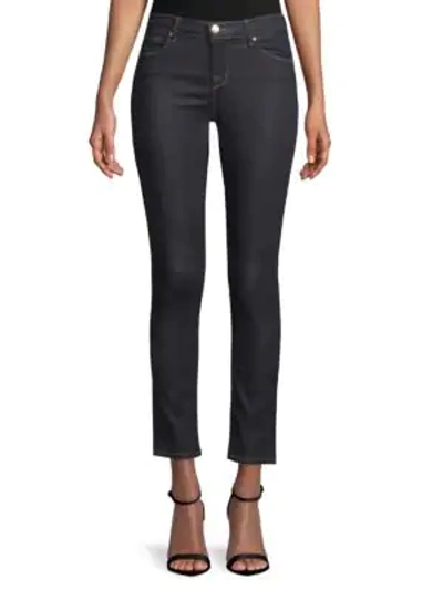 Shop J Brand Washed Stretch Straight Leg Jeans In Navy