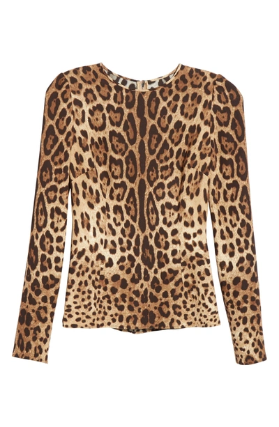 Shop Dolce & Gabbana Leopard Print Top
