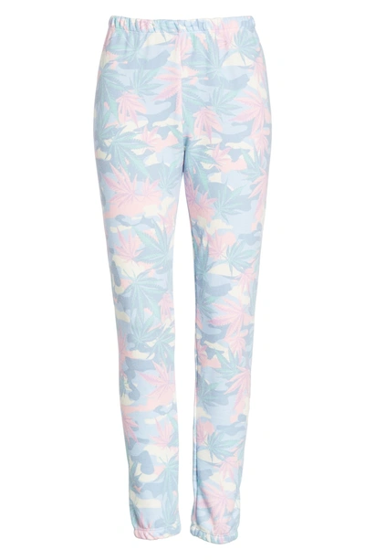 Shop Wildfox Knox Jogger Pants In Light Terry Multi