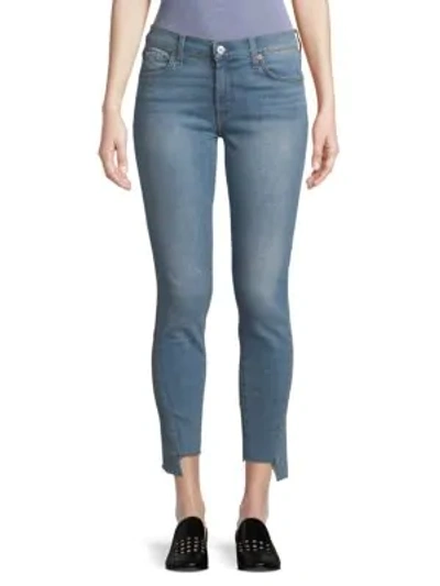 Shop 7 For All Mankind The Ankle Skinny Jeans In Bright Palms