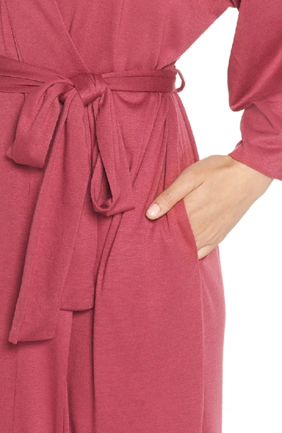 Shop Natori 'shangri-la' Robe In Rub Ruby