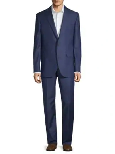 Shop Jack Victor Classic Fit Classic Wool Suit In Blue