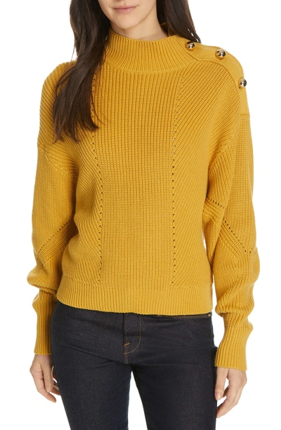 Shop Joie Lusela Sweater In Soft Gold