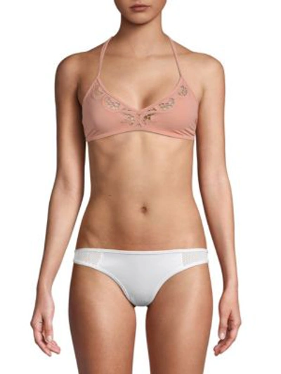 Shop Tori Praver Swim Leona Bikini Top In Bali Pink
