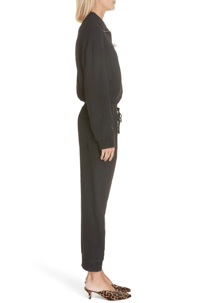Nanushka Mercury Plissé-crepe Jumpsuit In Black | ModeSens