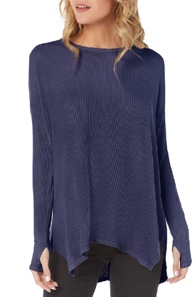 Shop Michael Stars Ribbed Tunic Top In Passport