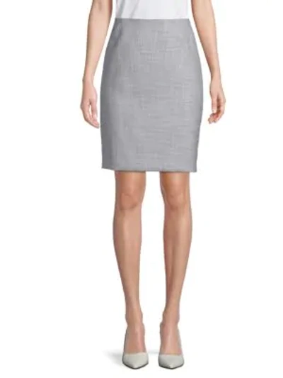 Shop T Tahari Aspen Pencil Skirt In Grey