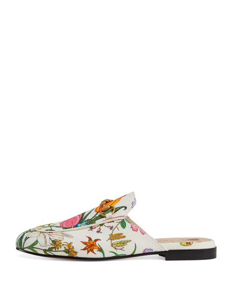 gucci floral canvas shoes