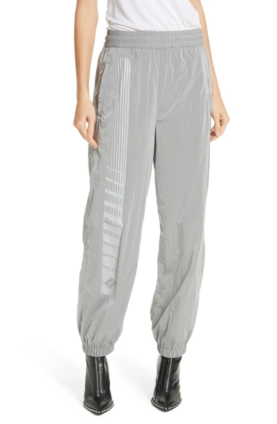 Shop Alexander Wang T Reflective Track Pants In Silver