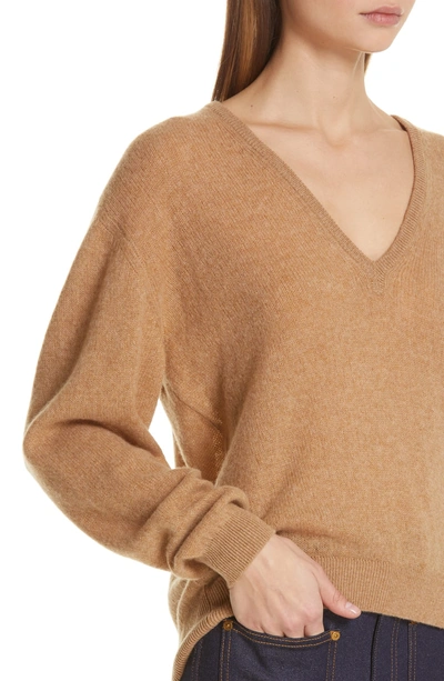 Shop Khaite Sam Cashmere Sweater In Camel