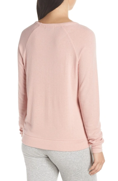 Shop Pj Salvage Stop & Smell The Rosé Top In Blush