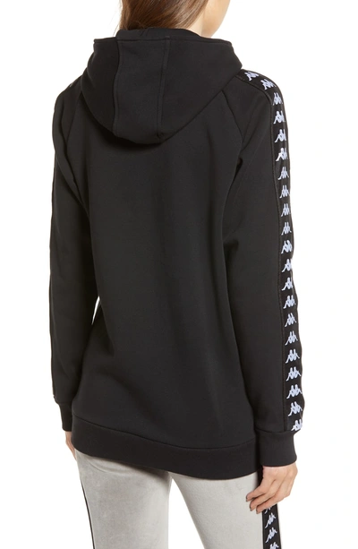 Shop Kappa Bzaleh Hoodie In Black/ White