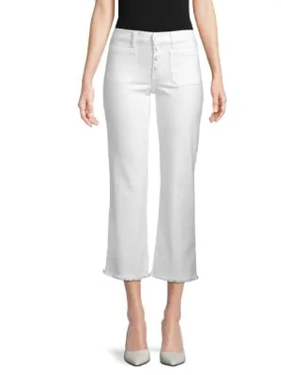 Shop Ei8ht Dreams Flared Cropped Jeans In Optic White