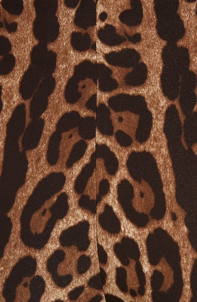 Shop Dolce & Gabbana Leopard Print Cady Leggings In Hy13m Leo