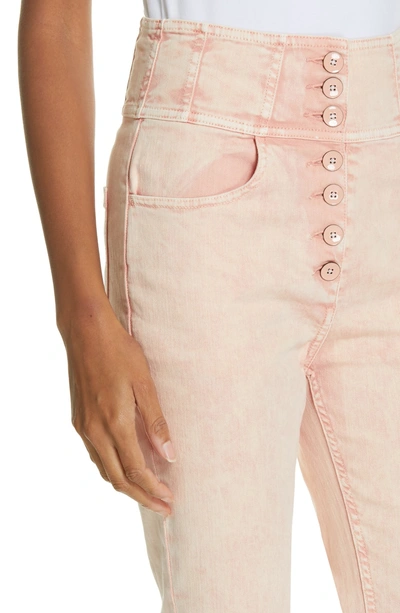 Shop Ulla Johnson Ellis Crop Flare Jeans In Rose