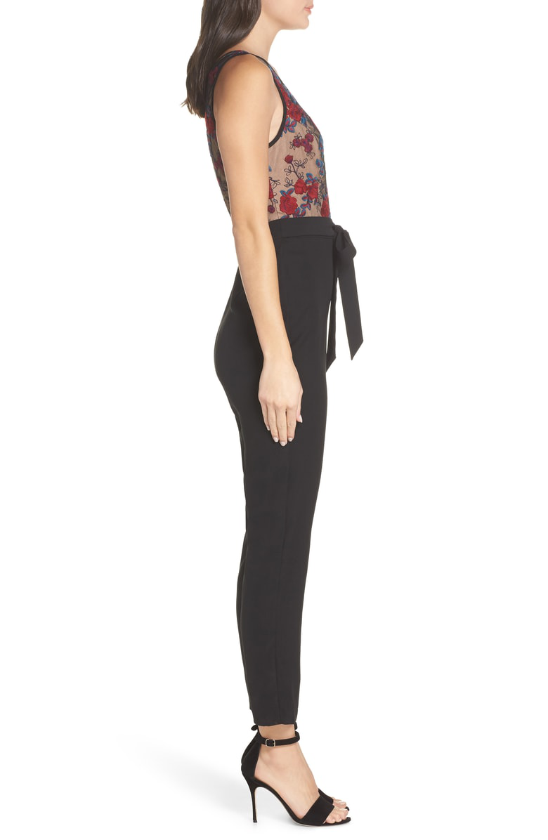 harlyn floral embroidered jumpsuit