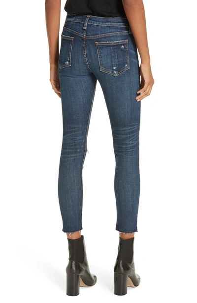 Shop Rag & Bone /jean Ripped Ankle Skinny Jeans In Franklin