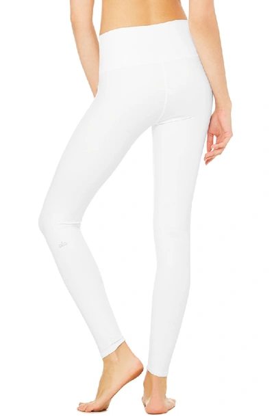 Shop Alo Yoga Airbrush High Waist Leggings In White