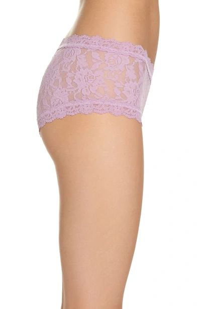 Shop Hanky Panky 'signature Lace' Boyshorts In Water Lily