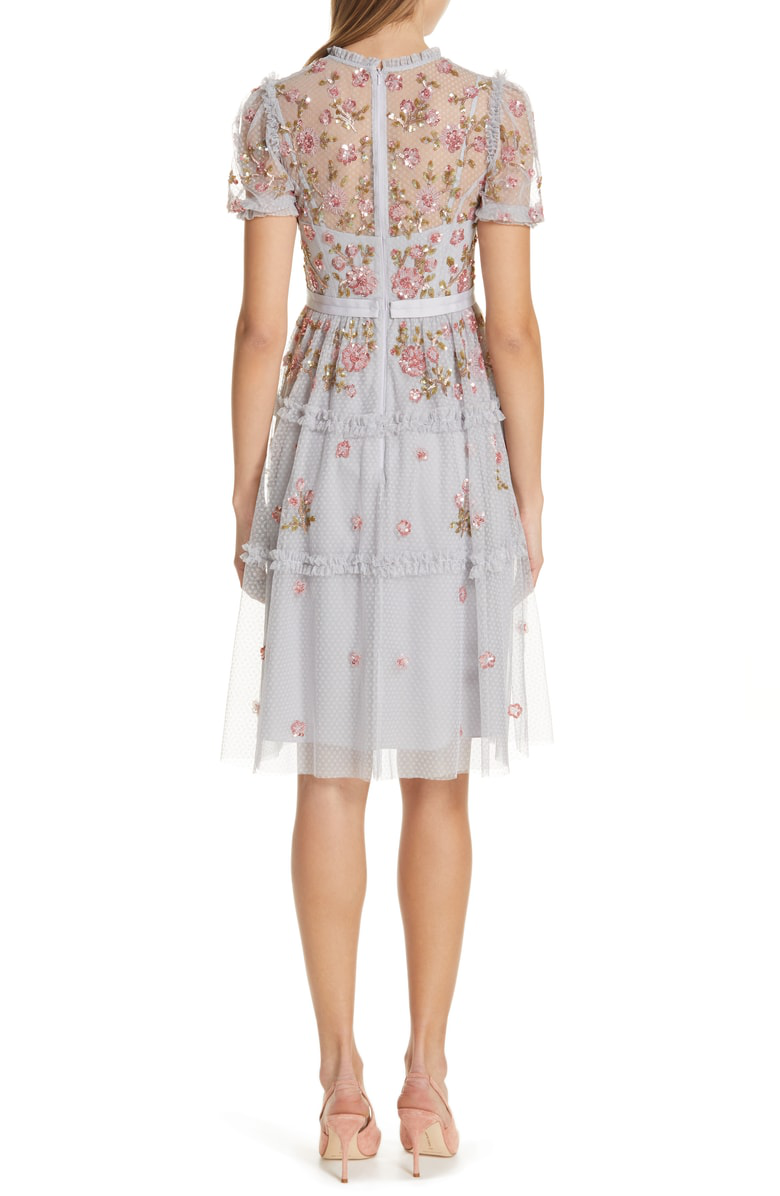carnation sequin dress
