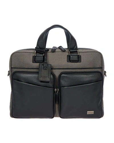 Shop Bric's Monza Briefcase In Grey/black