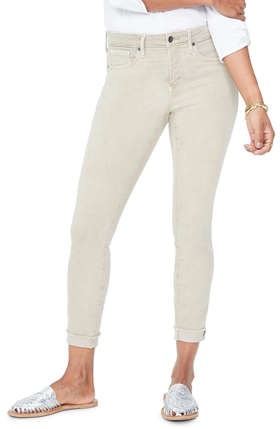 Shop Nydj Ami Cuffed Ankle Skinny Jeans In Feather