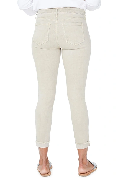 Shop Nydj Ami Cuffed Ankle Skinny Jeans In Feather