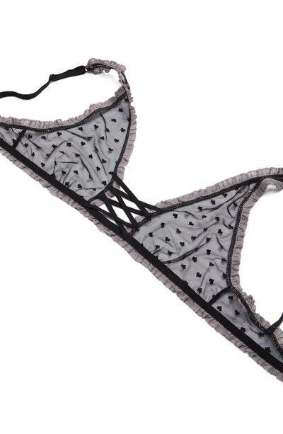 Shop Honeydew Intimates Heart Mesh Bralette In Black