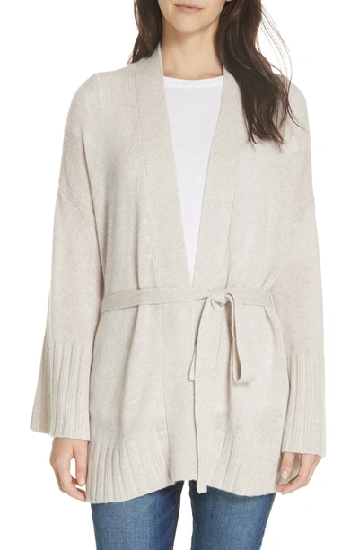 Shop Autumn Cashmere Belted Cashmere Wrap Cardigan In Mojave