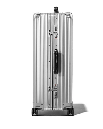 Shop Rimowa Classic Check-in Multiwheel Luggage In Silver