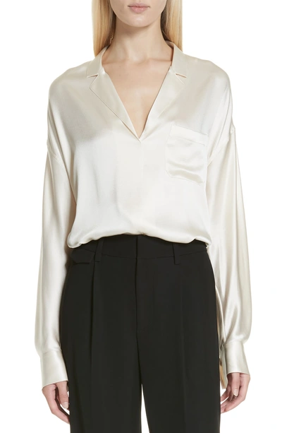 Shop Vince Silk Top In Chiffon