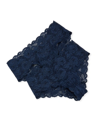 Shop Cosabella 2-pack Never Say Never Hottie Lace Hotpants In Navy