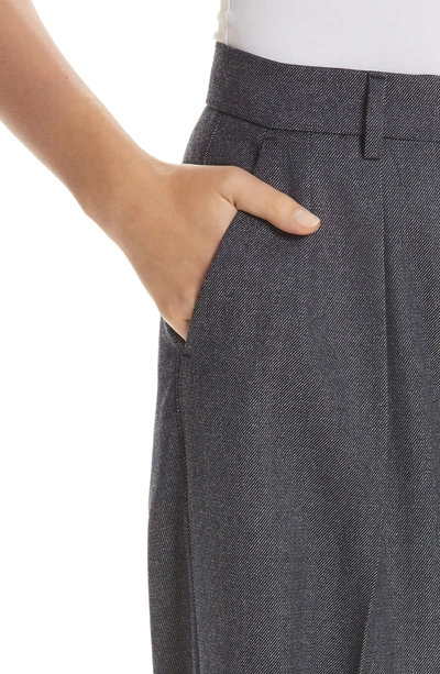 Shop Max Mara Vivy Wide Leg Wool Pants In Ultramarine