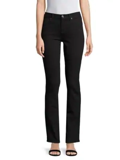Shop 7 For All Mankind Karah Straight-leg Jeans In Black
