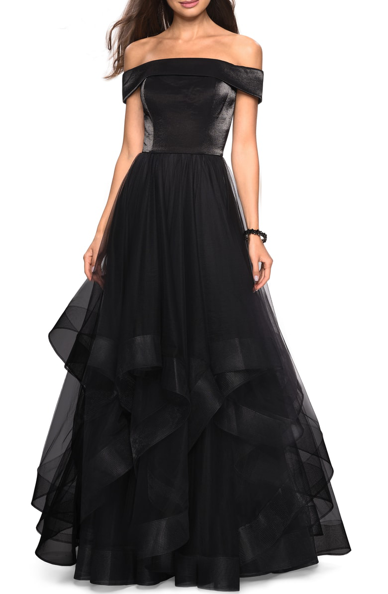 long black designer gowns