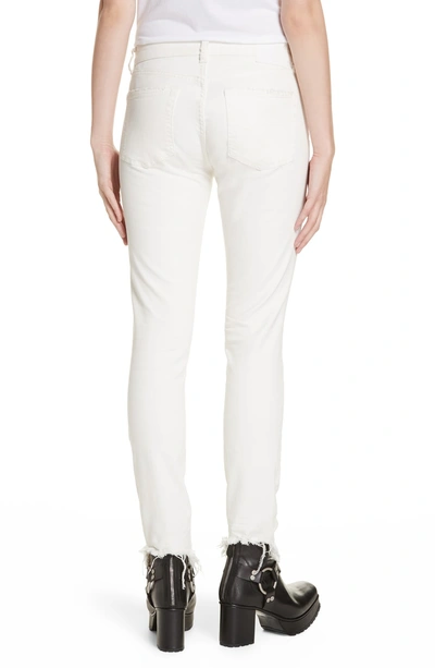 Shop R13 Allison Distressed Skinny Jeans In Garret White