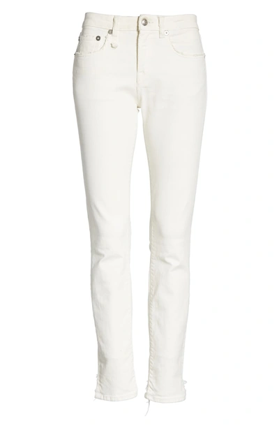 Shop R13 Allison Distressed Skinny Jeans In Garret White