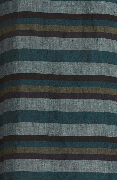Shop Eileen Fisher Stripe Organic Cotton Shift Dress In Cassis