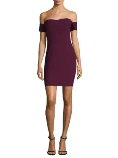 Shop Likely Ainsley Mini Dress In Plum