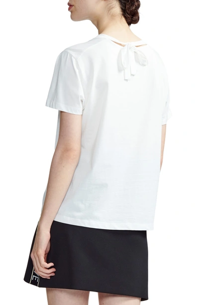 Shop Maje Tressa With Love Cotton Tee In White