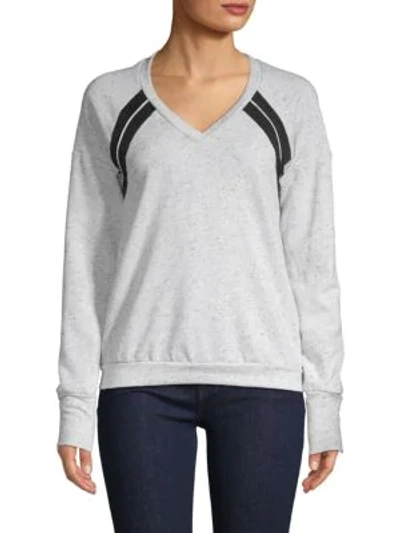 Shop Body Language Romee Speckled Pullover In White Black