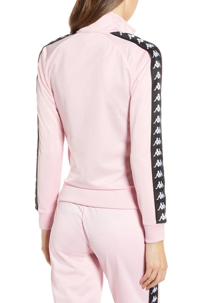 Shop Kappa Banda Wanniston Track Jacket In Pink/ Black