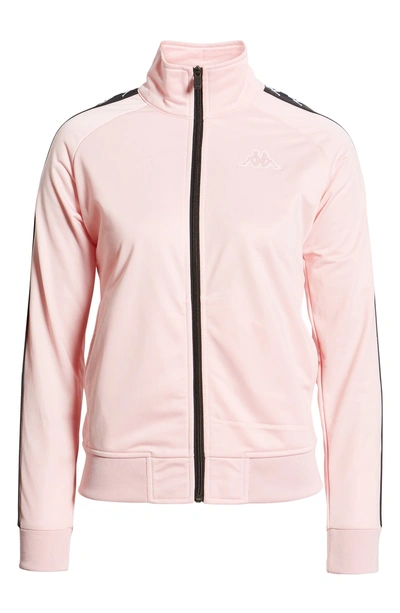 Shop Kappa Banda Wanniston Track Jacket In Pink/ Black