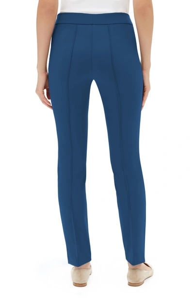 Shop Lafayette 148 Gramercy Acclaimed Stretch Pants In Empress Teal