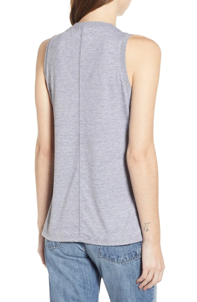 Shop Ag Cambria Fitted Tank In Heather Grey