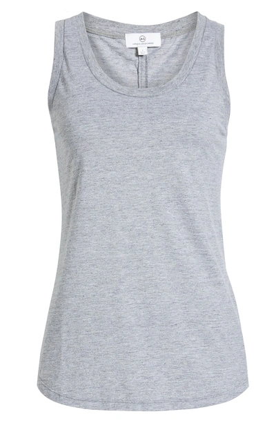 Shop Ag Cambria Fitted Tank In Heather Grey
