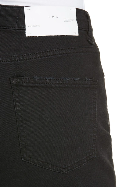 Shop Iro Gaety Exposed Fly Skinny Jeans In Black Denim
