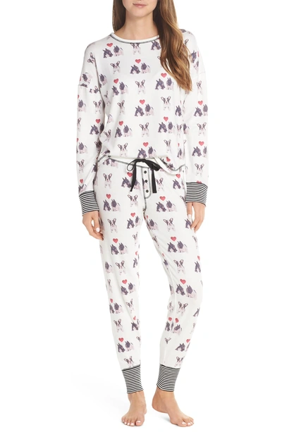 Shop Pj Salvage I Woof You Pajama Top In Ivory