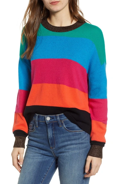 Shop Pam & Gela Stripe Sweater In Multicolor