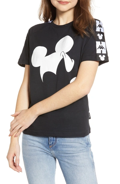 Shop Kappa X Disney Print Tee In Black